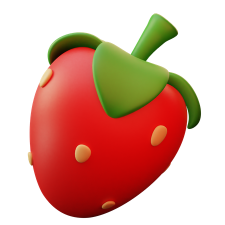 Erdbeere  3D Icon