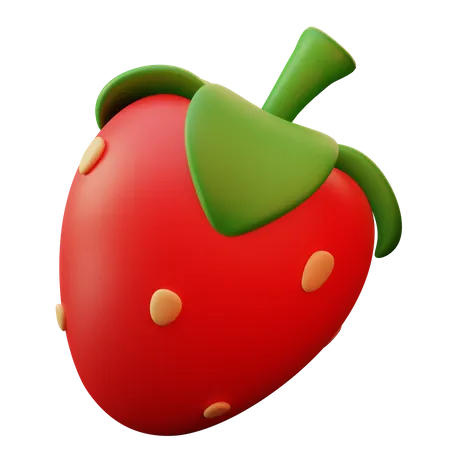 Erdbeere  3D Icon