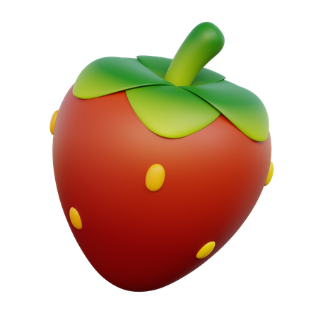 Erdbeere  3D Icon