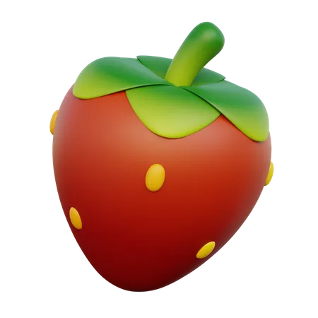 Erdbeere  3D Icon