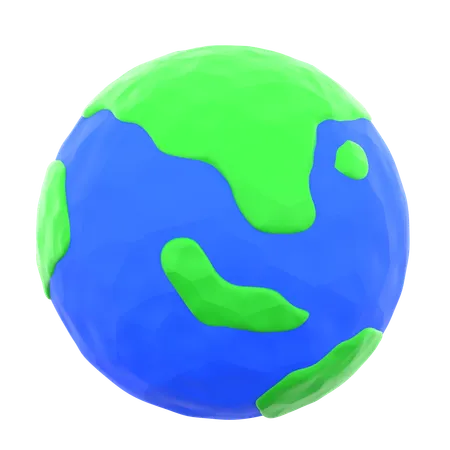 Erde  3D Icon