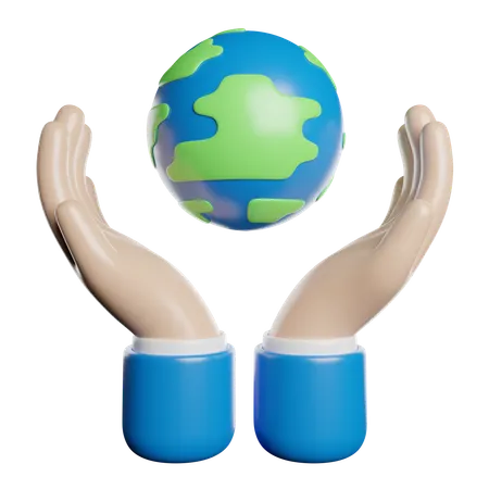 Erde  3D Icon