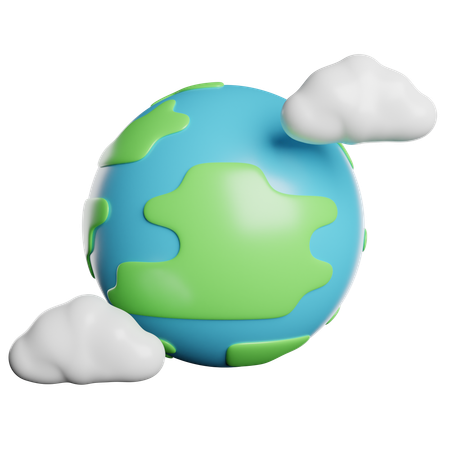 Erde  3D Icon