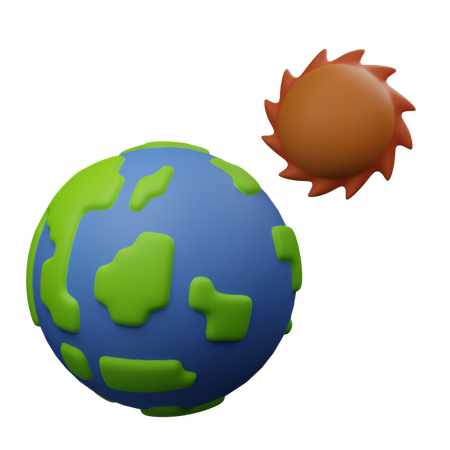 Erde Sonne  3D Icon