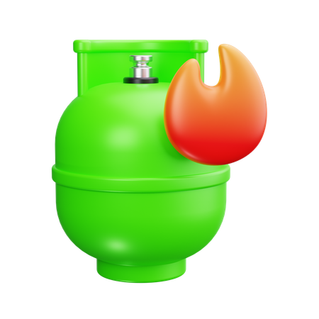 Erdgasflamme  3D Icon