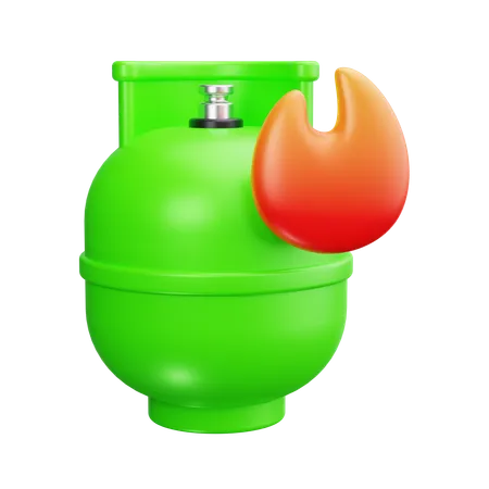 Erdgasflamme  3D Icon