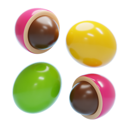 Erdnuss-Bonbons  3D Icon