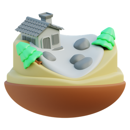 Erdrutsche  3D Icon