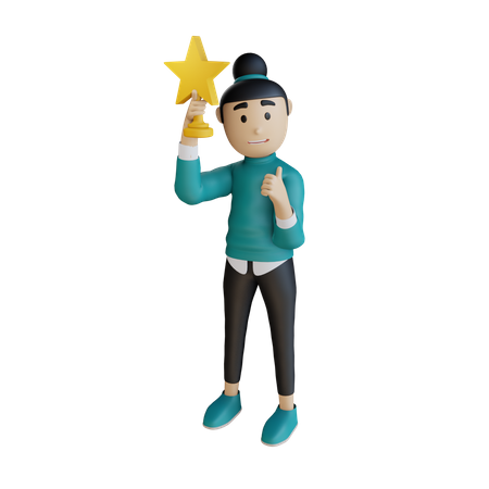 Erfolgreiche Geschäftsfrau  3D Icon