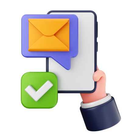 Erfolgs-E-Mail  3D Icon