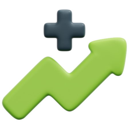 Zunahme  3D Icon