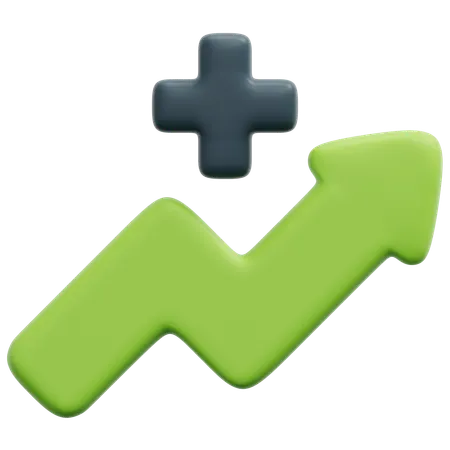 Zunahme  3D Icon