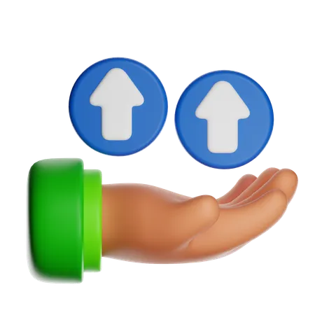 Zunahme  3D Icon