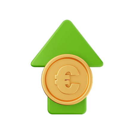 Euro erhöhen  3D Icon