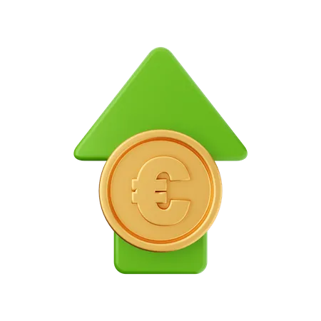 Euro erhöhen  3D Icon