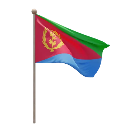 Eritrea fahnenmast  3D Icon