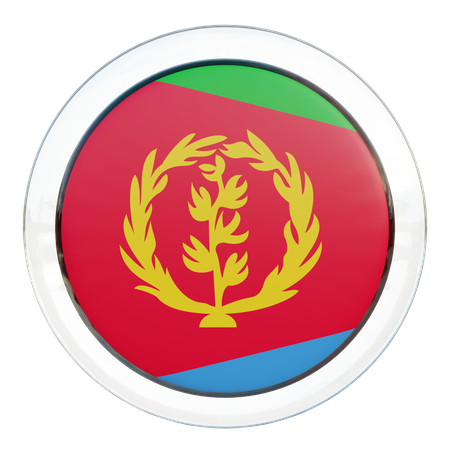 Eritrea Round Flag  3D Icon