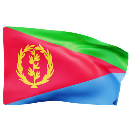 Bandeira da eritreia  3D Icon