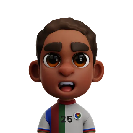 Jogador da Eritreia  3D Icon