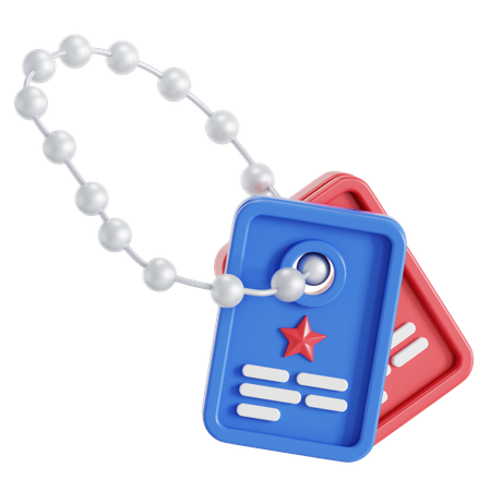 Erkennungsmarken  3D Icon