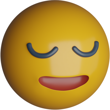 Erleichtert  3D Icon