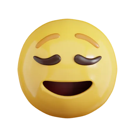 Erleichtertes Emoji  3D Icon