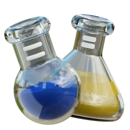 Science Erlenmeyer Flask 3D Icon