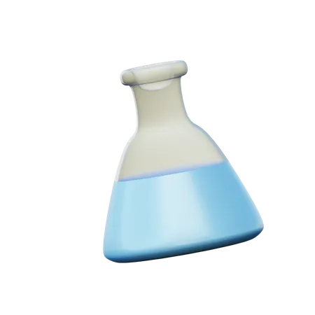 Erlenmeyer-Kolben  3D Illustration