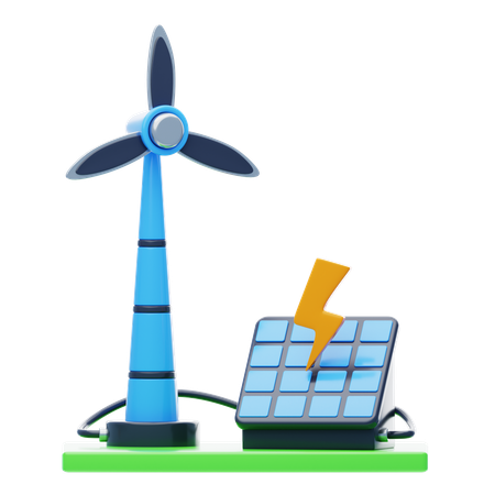 Erneuerbare Energie  3D Icon