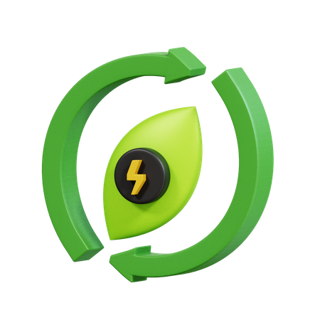 Erneuerbare Energie  3D Icon