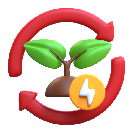 Erneuerbare Energie  3D Icon