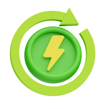 Erneuerbare Energie  3D Icon