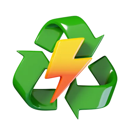 Erneuerbare Energie  3D Icon