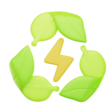 Erneuerbare Energie  3D Icon