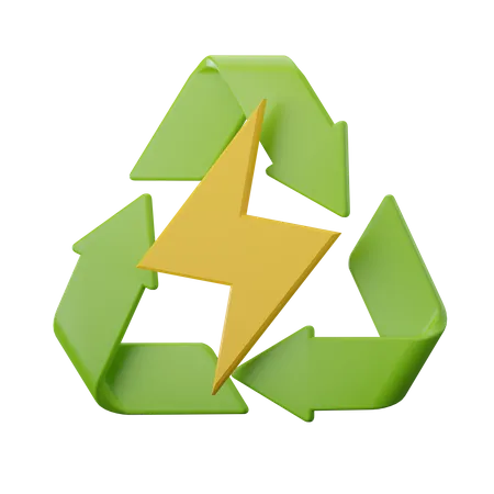 Erneuerbare Energie  3D Icon