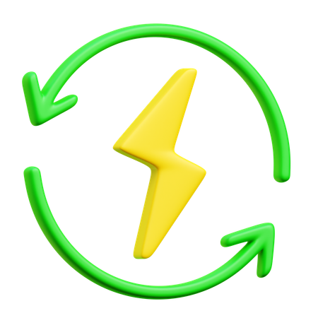 Erneuerbare Energie  3D Icon