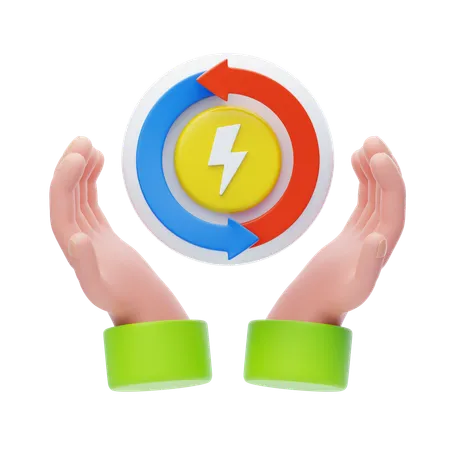 Erneuerbare Energie  3D Icon