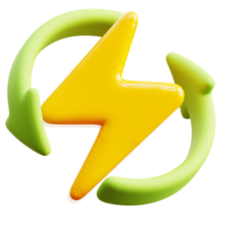 Erneuerbare Energie  3D Icon