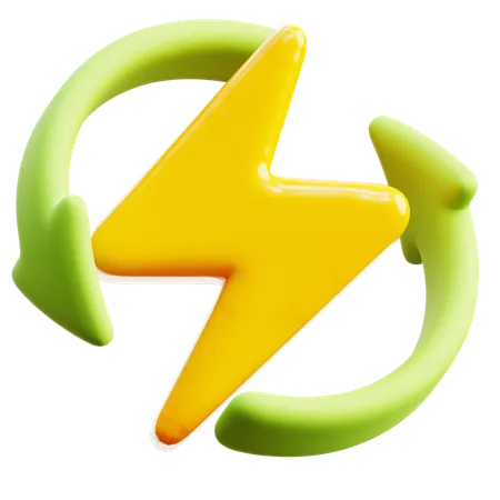 Erneuerbare Energie  3D Icon