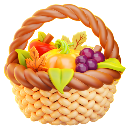 Erntekorb  3D Icon