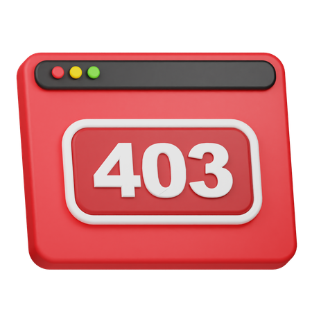 Erreur 403  3D Icon