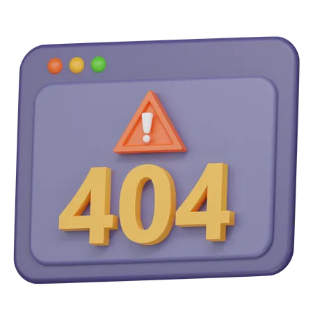 Erreur 404  3D Icon