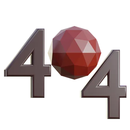 Erreur 404  3D Icon