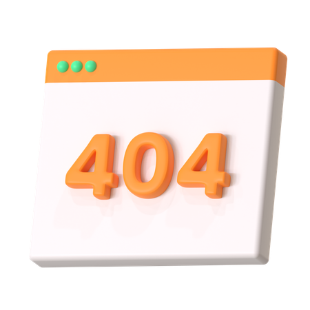 Erreur 404  3D Icon