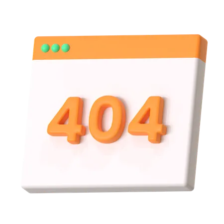 Erreur 404  3D Icon