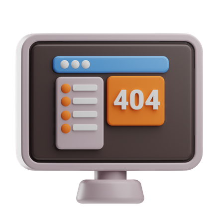 Erreur 404  3D Icon