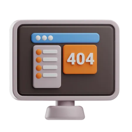 Erreur 404  3D Icon