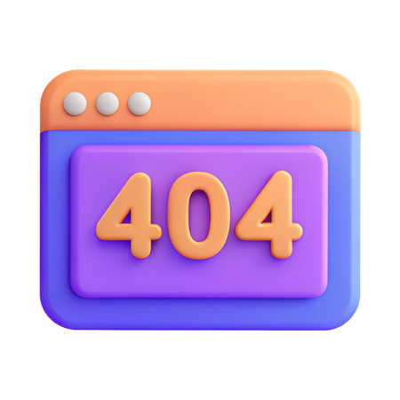 Erreur 404  3D Icon