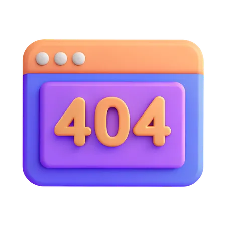 Erreur 404  3D Icon