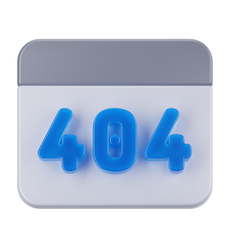 Erreur 404  3D Icon